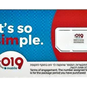 כרטיס סים 019 מוטען.