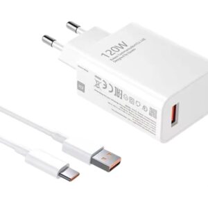 מטען שיאומי מקורי 120W כולל כבל USB TC